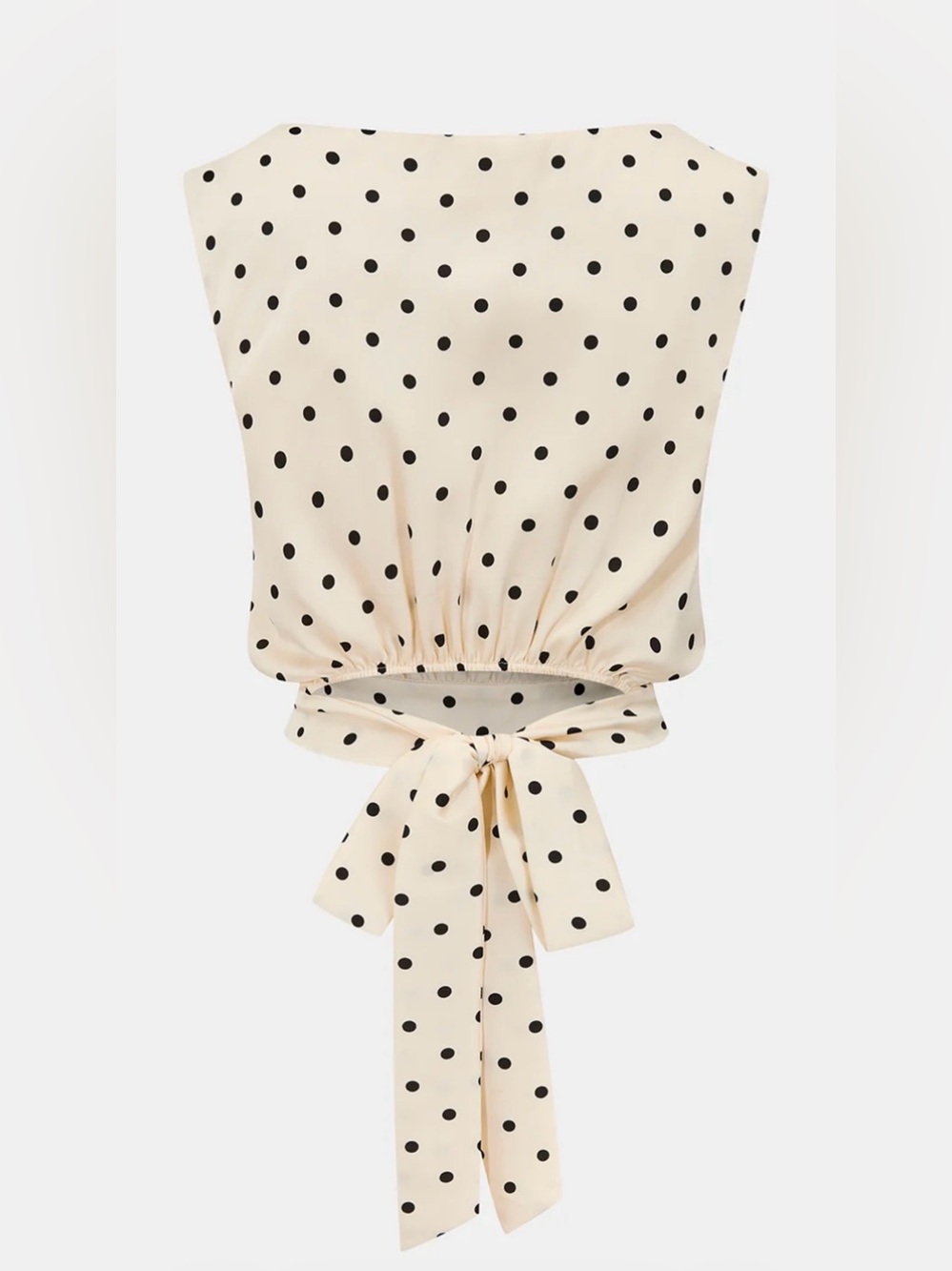 Commense Two-Piece Set - Cream with Black Polka Dots - Picture 4 of 12